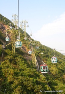 Cable Cars at Ocean Park, Hong Kong